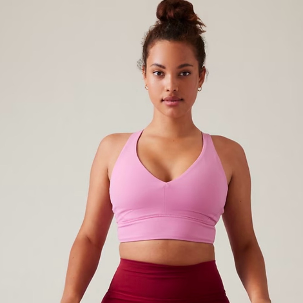 Athleta Pink Transcend Bra